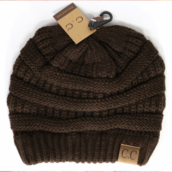 CC Boutique Accessories - NWT Brown Classic CC Beanie CC Boutique Accessories - NWT Brown Classic CC Beanie